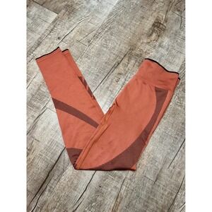 Pink Active Victoria's Secret Seamless Leggings Burnt Orange Graphic Small